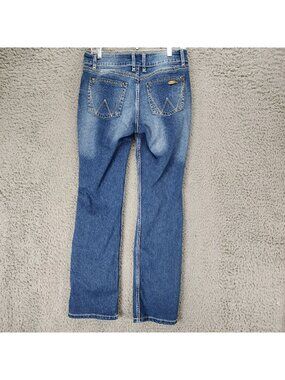Wrangler Jeans Womens 7/8x32 Blue Stretch Denim Bootcut